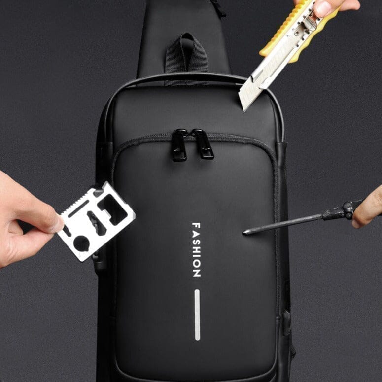 Mochila Anti-Furto com Senha USB Slim Bag